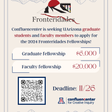 Confluencenter calls for graduate and faculty to apply for a Fronteridades Fellowship. 