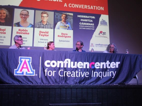 Panel on stage