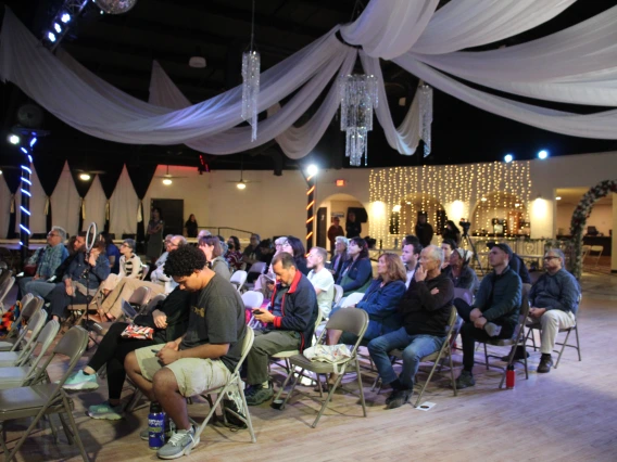 A photo of the crowd at the event