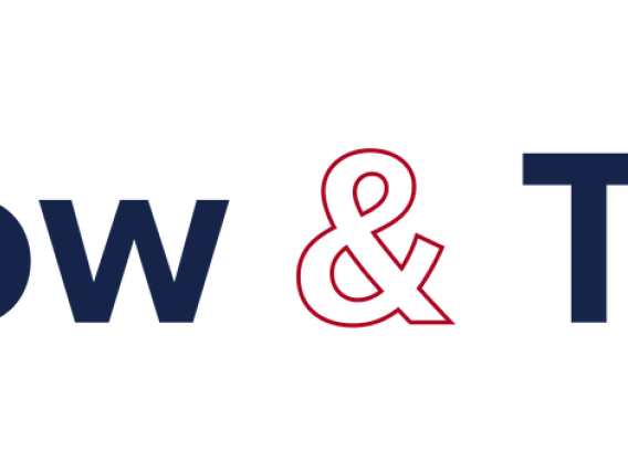 blue and red show & tell logo 25 percent