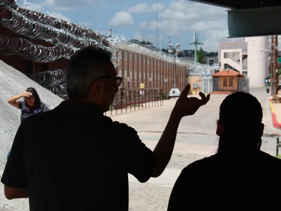 Dr. Duran and Friend discussing the Border