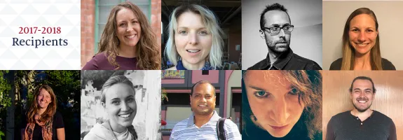 2017/2018 Photo collage of graduate fellows.