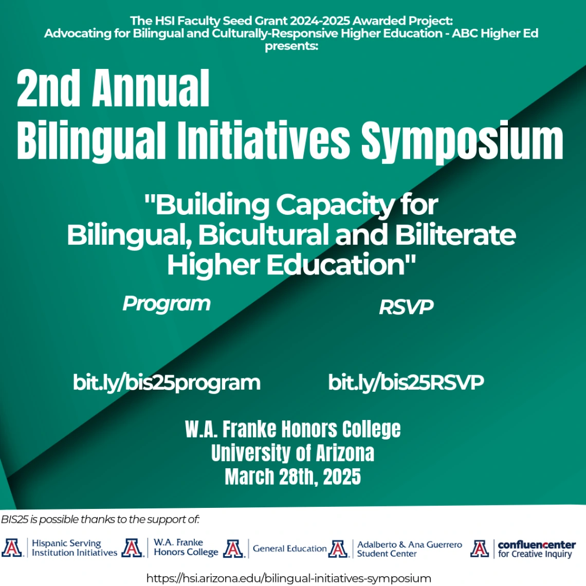 2nd annual bilingual initiatives symposium flyer