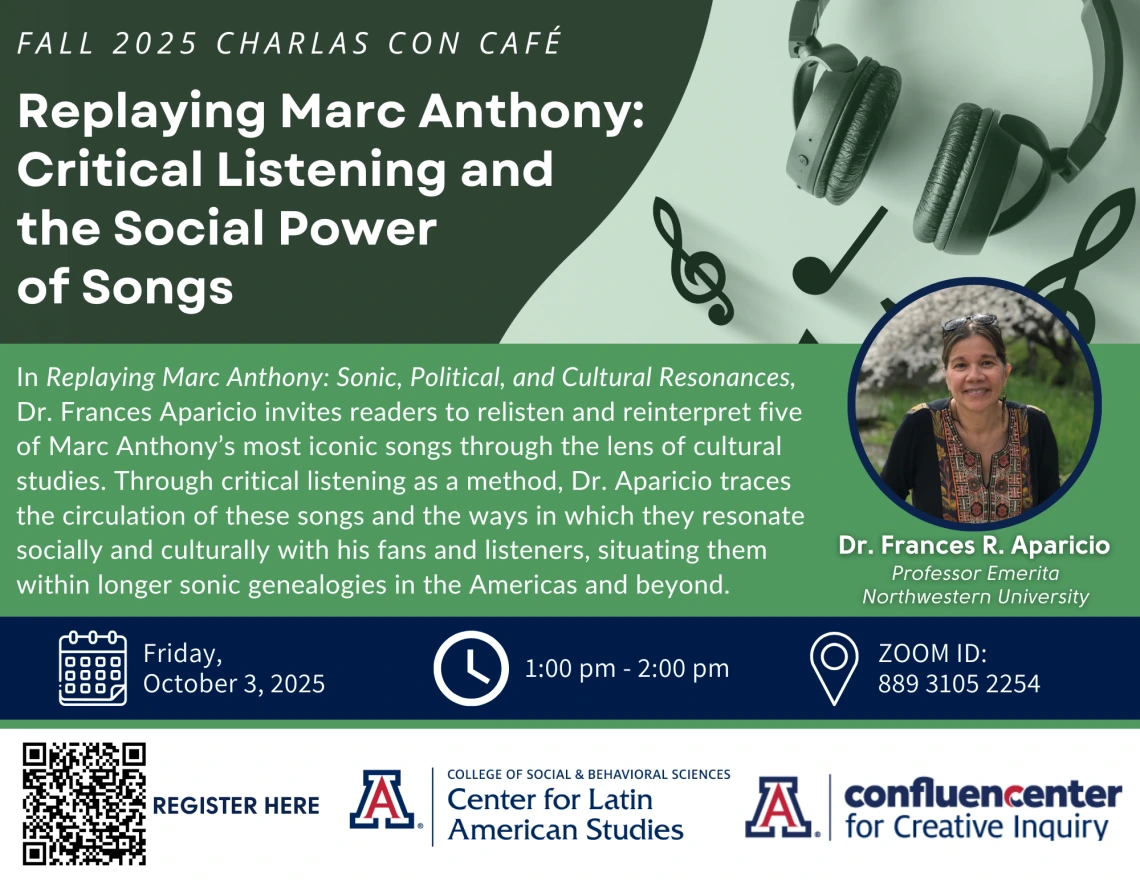 Fall 2025 Charlas Con Café event flyer
