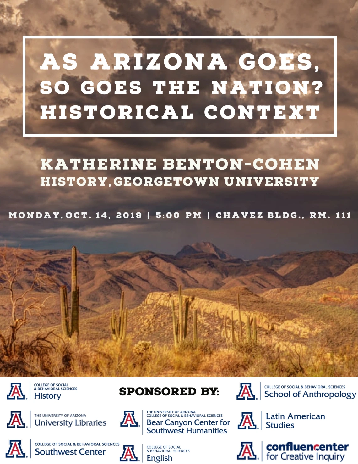 Banner for Benton-Cohen Talk