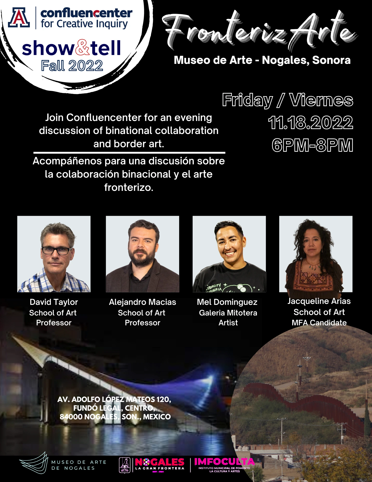 Flyer for FronterizArte Show and Tell event