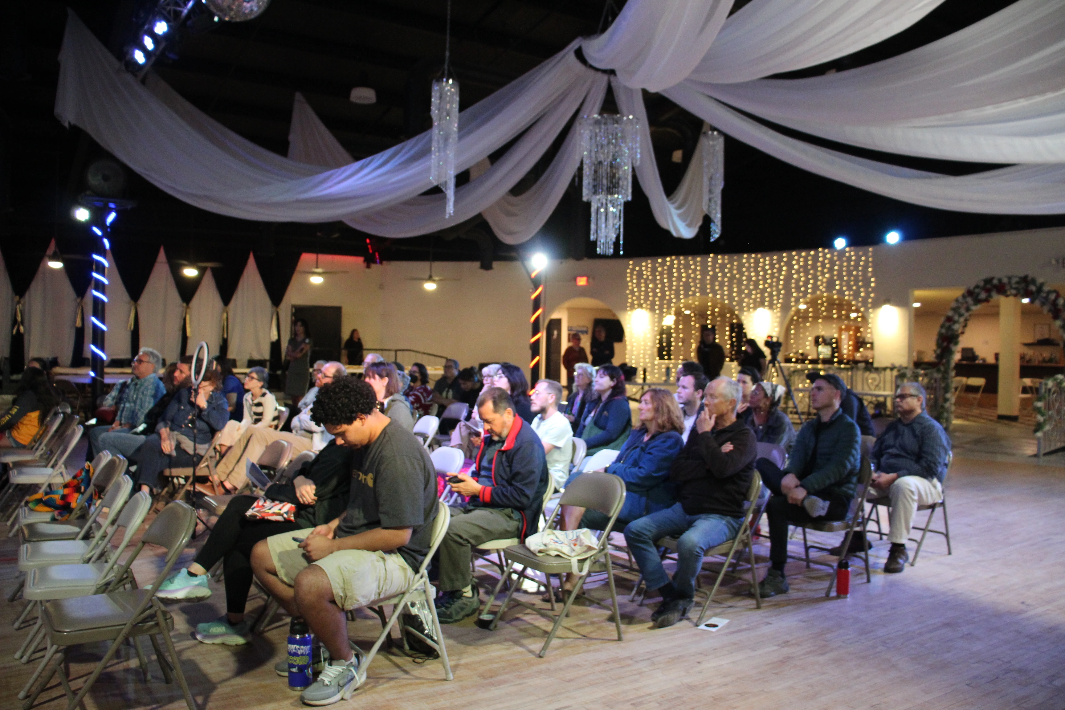 A photo of the crowd at the event