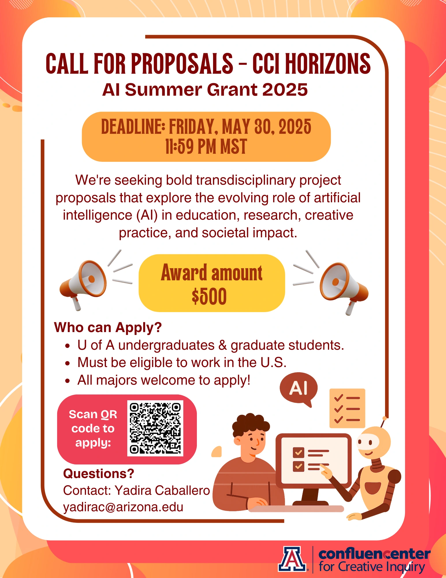 CCI Call for proposals