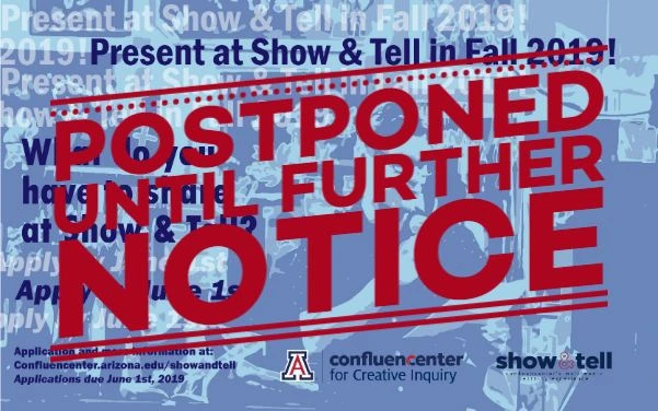 Show and Tell postponed until further notice