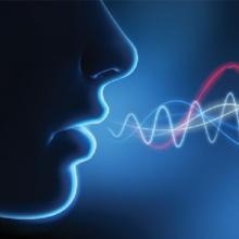 picture of a face with some sound waves coming from the mouth