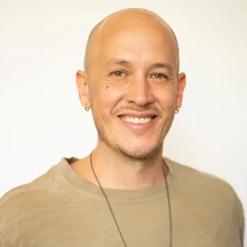 Man looking at the camera