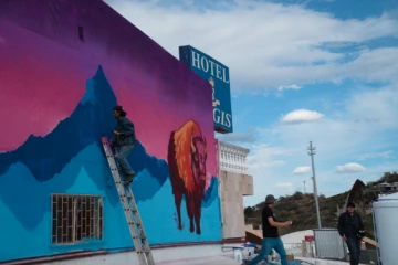 Mural in Hotel Regis, Nogales, Sonora